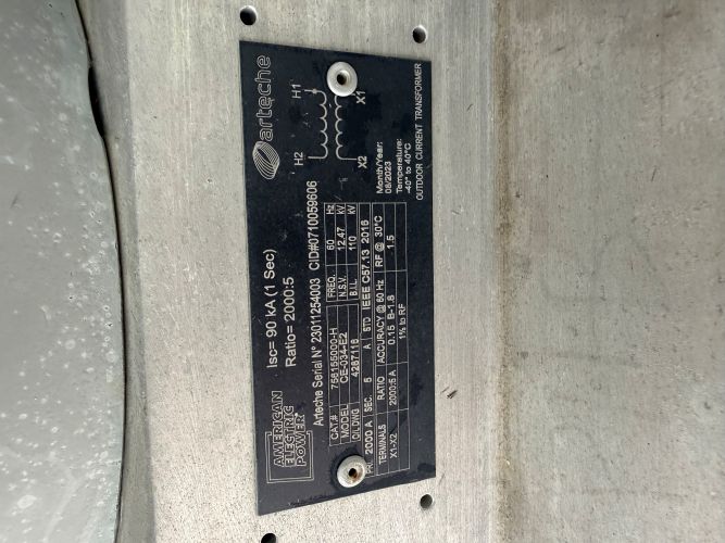 Lot of Three (3) 12.47KV Instrument Transformers (0710059606) - Image 4